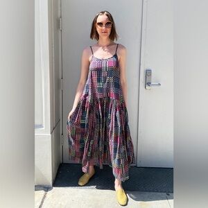 Rujuta Sheth Leila Dress in Night Rubix Print (M)